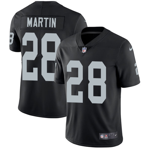 Nike Raiders #28 Doug Martin Black Team Color Men's Stitched NFL Vapor Untouchable Limited Jersey - Click Image to Close